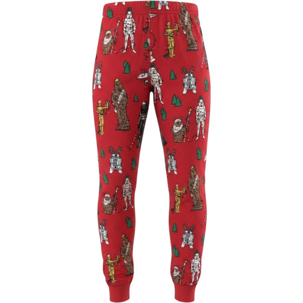 Hanna Andersson Star Wars Christmas Organic Cotton Pajama Red Kid Size 6-7 120cm - Picture 6 of 11